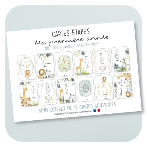 Couverture Étape en Français et 12 Cartes +Accessoires - Coffret