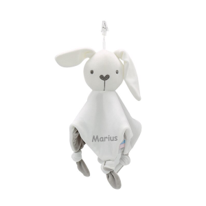 copy of Doudou brodé avec prénom éléphant ou lapin  - 1